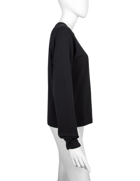 Jean Paul Gaultier Vintage AW 1992 Body Patch Black Sweatshirt