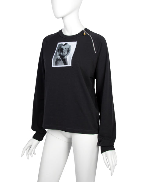Jean Paul Gaultier Vintage AW 1992 Body Patch Black Sweatshirt