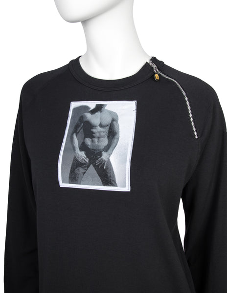 Jean Paul Gaultier Vintage AW 1992 Body Patch Black Sweatshirt