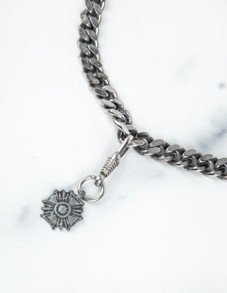 Jean Paul Gaultier Vintage 1990s Dog Tag and Medal Chain Necklace