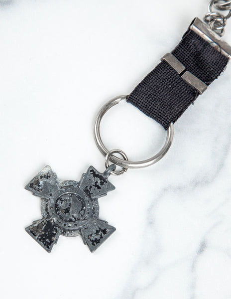 Jean Paul Gaultier Vintage 1990s Dog Tag and Medal Chain Necklace