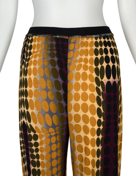 Jean Paul Gaultier Vintage AW 1995 Cyber Collection Iconic Original Cyber Dot Jersey Pants