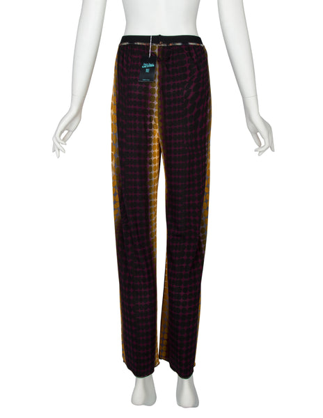 Jean Paul Gaultier Vintage AW 1995 Cyber Collection Iconic Original Cyber Dot Jersey Pants