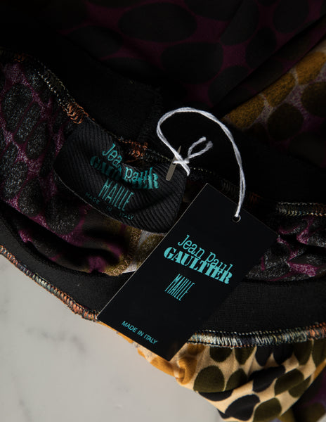 Jean Paul Gaultier Vintage AW 1995 Cyber Collection Iconic Original Cyber Dot Jersey Pants