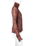 Jean Paul Gaultier Vintage AW 2000 Brick Marbled Puffy Jean Paul Gaultier Vintage AW 2000 Brick Marbled Puffy