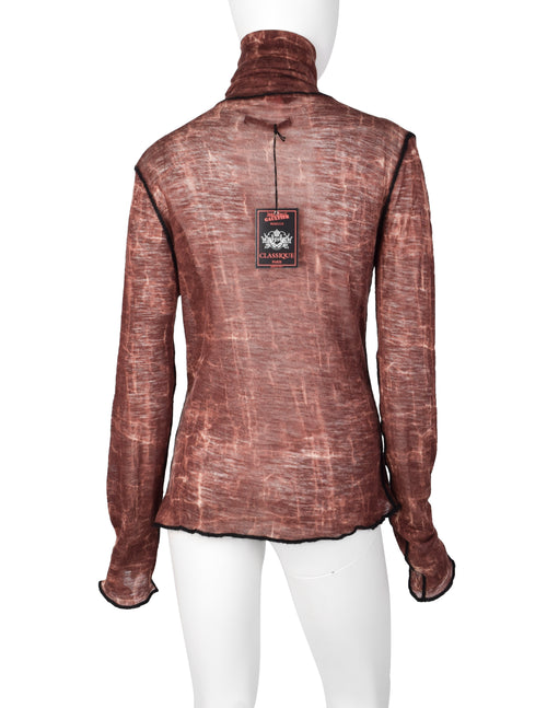 Jean Paul Gaultier Vintage AW 2000 Brick Marbled Puffy Jean Paul Gaultier Vintage AW 2000 Brick Marbled Puffy