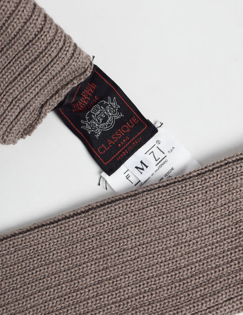 jean paul gaultier handschuhe Jean Paul Gaultier Vintage AW 2000 Taupe Knit Attached Gloves – Amarcord Vintage Fashion