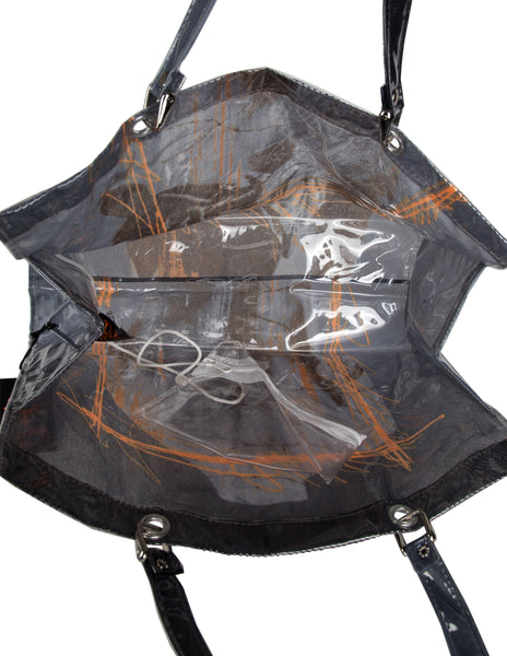 Jean Paul Gaultier Vintage SS 1999 Vinyl Encased Venus de Milo Print Mesh Tote Bag