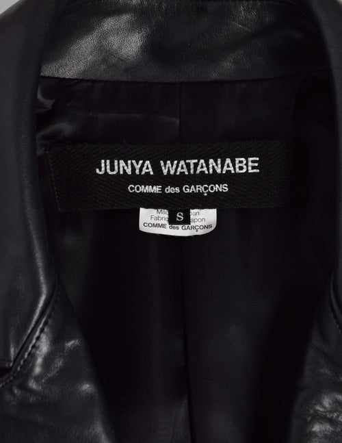 JUNYAWBTANABE コムデギャルソンleather jacket y2k Comme des Garcons Junya Watanabe Riders Leather Jacket XS 13AW