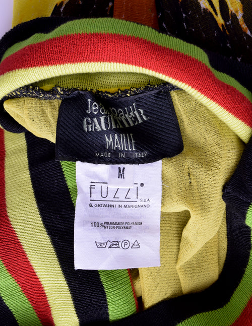Jean Paul Gaultier Vintage SS 1997 Black Yellow Red Orange Green