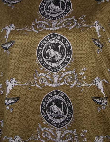 Jean Paul Gaultier Vintage 1986 Greek Print Wide Cut Top