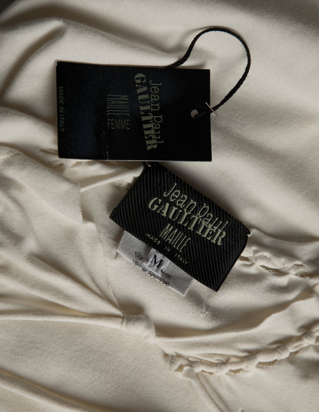 Jean Paul Gaultier Vintage SS 2001 Cream Knotted 'Suture' Top