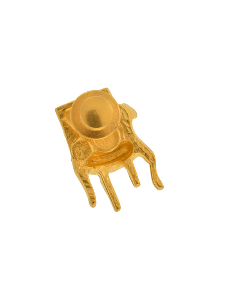 Karl Lagerfeld Vintage Mini Golden Louis XVI Arm Chair Tack Pin