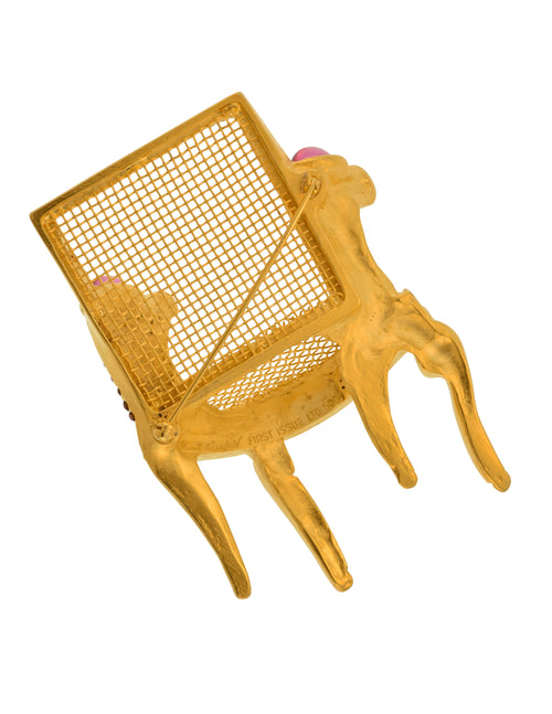 Karl Lagerfeld Vintage Rare First Edition Large Golden Pink