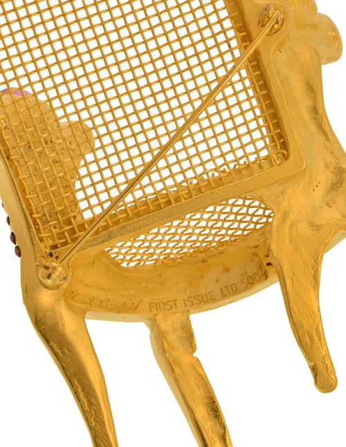 Karl Lagerfeld Vintage Rare First Edition Large Golden Pink