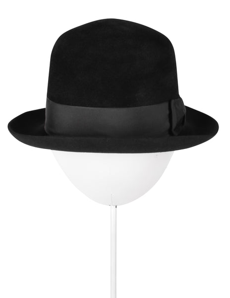 Kenzo Vintage Black Wool Derby Bowler Hat