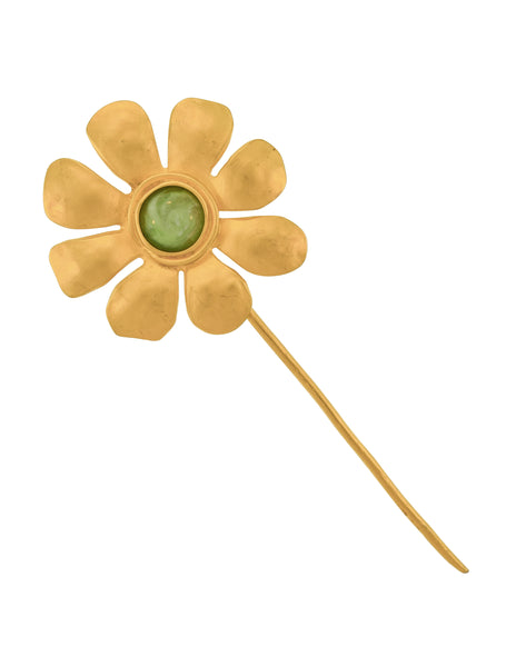 Karl Lagerfeld Vintage SS 1991 Huge Golden Flower Brooch