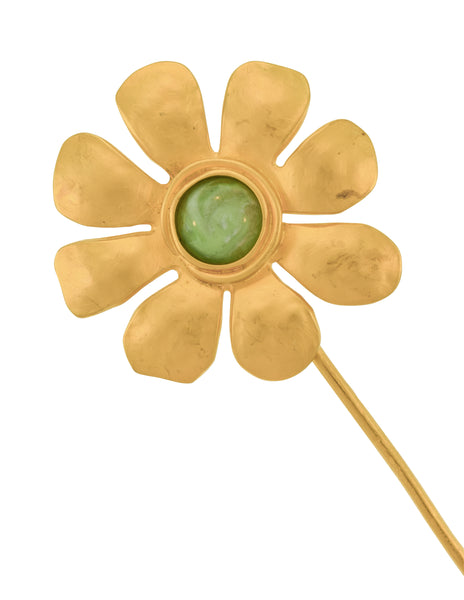Karl Lagerfeld Vintage SS 1991 Huge Golden Flower Brooch