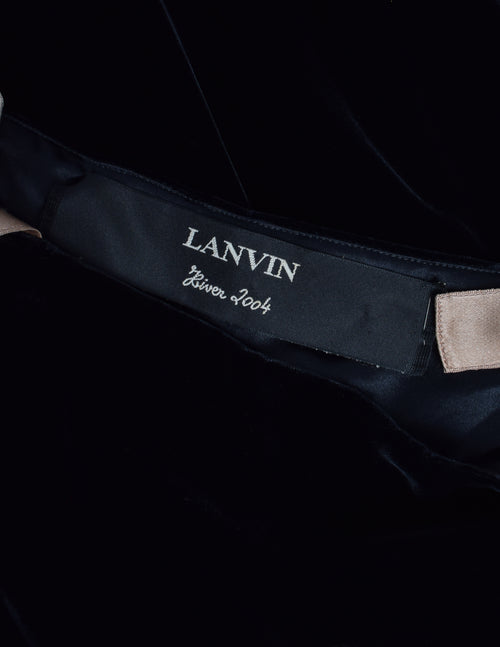 Lanvin Vintage AW 2004 by Alber Elbaz Marmot and Black Silk Velvet