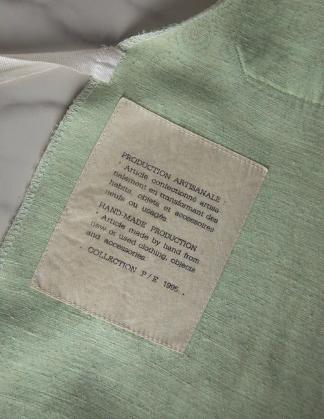 Martin Margiela Vintage SS 1995 Artisanal Mint Medallion Print Halter Top