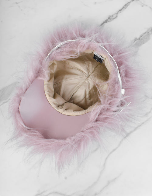 Miu Miu Vintage Pink Faux Fur Hat – Amarcord Vintage Fashion