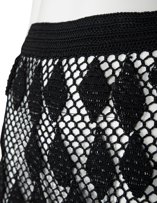 Moschino Cheap and Chic Vintage AW 1996 Black Beaded Leaf