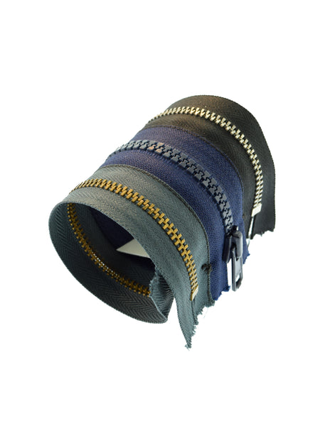 Maison Martin Margiela Vintage AW 2006 Artisanal Three Row Zipper Wide Bracelet
