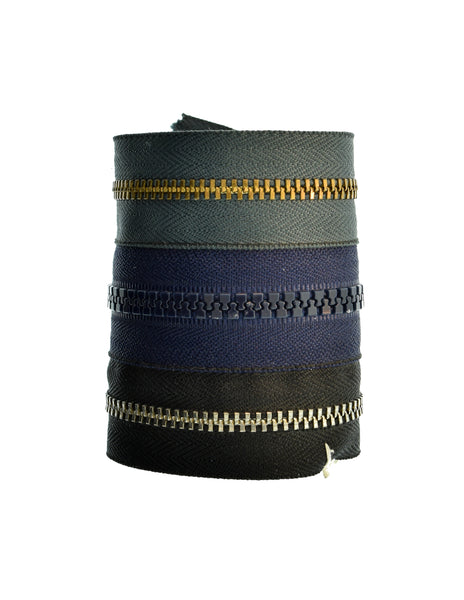 Maison Martin Margiela Vintage AW 2006 Artisanal Three Row Zipper Wide Bracelet