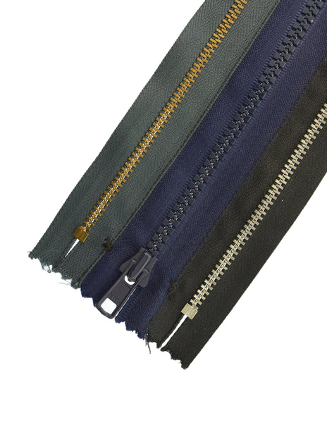 Maison Martin Margiela Vintage AW 2006 Artisanal Three Row Zipper Wide Bracelet