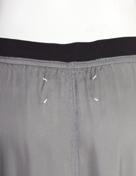 Martin Margiela Vintage AW1995 Deconstructed 'Lining' Inside Out Steely Grey A Line Maxi Skirt
