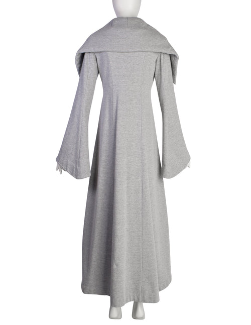 Norma Kamali OMO Vintage AW1993 Light Grey Heather Fleece