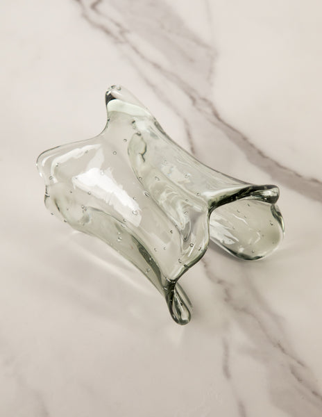 Proenza Schouler Rare Large Artisanal Glass Cuff Bracelet