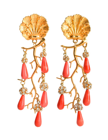 Isabel Canovas Vintage Iconic Gold Massive Lady Fruits Leaves Earrings –  Amarcord Vintage Fashion