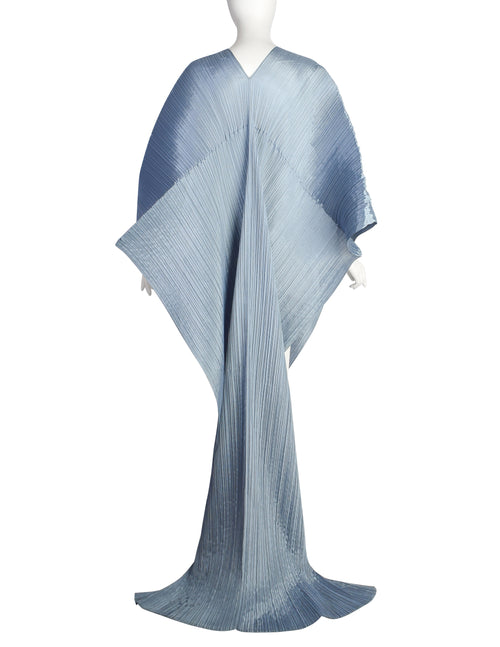 Pleats Please by Issey Miyake Light Blue Dramatic Madame T Wrap Cape T –  Amarcord Vintage Fashion