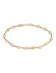 Roberta di Camerino Vintage 1970s Golden R Logo Emblem Chain Belt