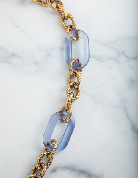 Roberto Cavalli Vintage Flower and Bumble Bee Chain Necklace / Belt