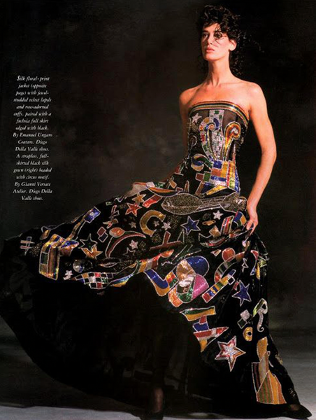 Gianni Versace Vintage AW 1989 COUTURE Sparkly Beaded Embellished Circus Top
