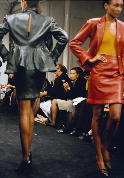 Azzedine Alaia Vintage SS 1987 Rare Burgundy Leather Cutout Heels