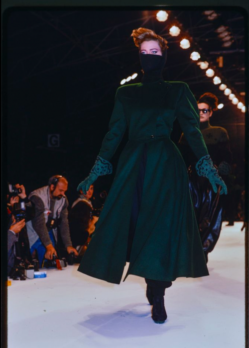 Claude Montana Vintage AW 1987 Green Split Front Coat – Amarcord