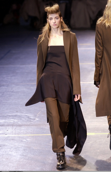 Yohji Yamamoto Vintage AW 2004 Black Strapless Asymmetrical Mini Dress