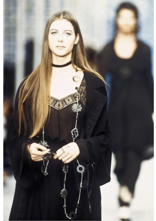 Comme Des Garçons layered sheer-lace blouse - Black