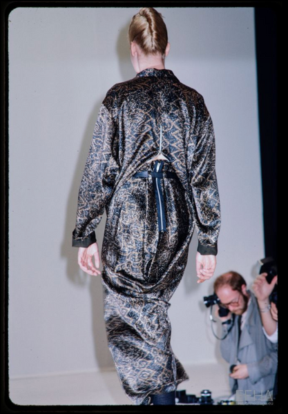 Yohji Yamamoto Vintage SS 1985 Tropical Palm Print Rayon Skirt