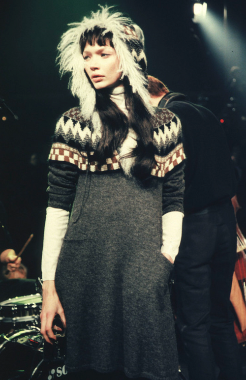Jean Paul Gaultier Vintage AW 1998 Fair Isle Alpaca Angora and