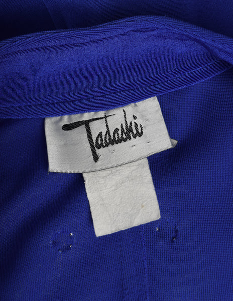 Tadashi Vintage 1980s Purple-Blue Studded Body Con Dress