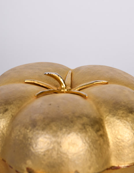 Vintage 1960s Italian Figural Golden Tomato Mini Clutch Shoulder Bag