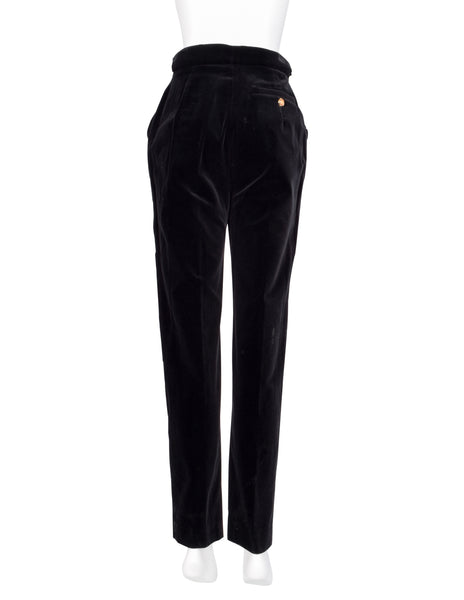 Vivienne Westwood Couture Vintage AW 1997 Black Velvet Jacket and Pant Suit