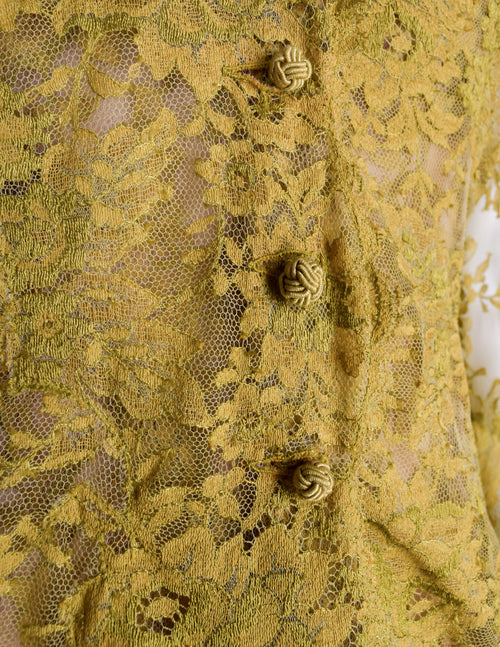 Valentino Vintage SS 1997 Chartreuse Floral Lace Asymmetric Dress and Amarcord Vintage Fashion Valentino Vintage SS 1997 Chartreuse Floral Lace Asymmetric Dress and Amarcord Vintage Fashion