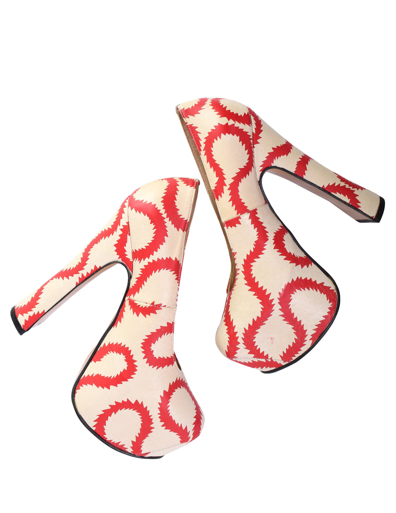Vivienne westwood squiggle shoes hotsell