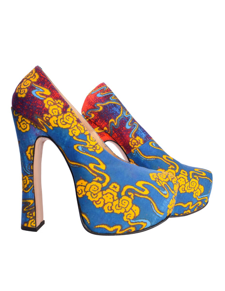 Vivienne Westwood SS 2013 'Tea Garden' Print Elevated Court Shoes