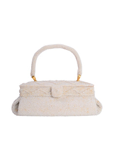 Walborg Vintage 1950s Structured Pearly Beaded Handbag